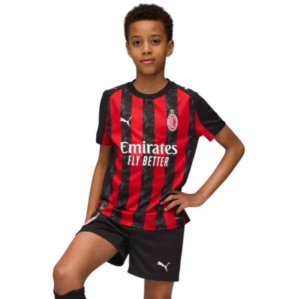 Maillot Milan AC domicile (enfants, short inclus) 25-26 - Image 3